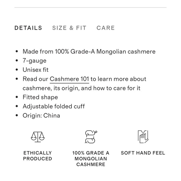 Quince Mongolian Cashmere Ribbed Beanie bundle size M/L - Picture 3 of 14